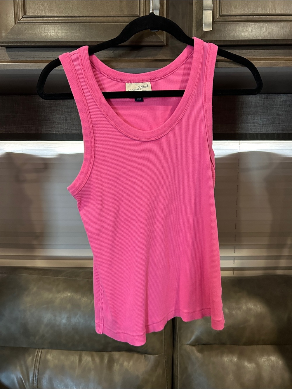 Target Hot Pink Ribbed Scoop Neck Tank